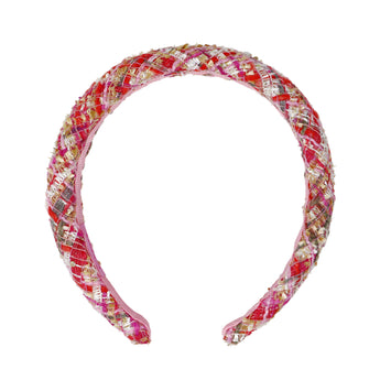 Tweed Pink Headband