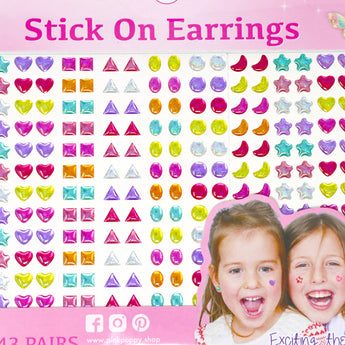 143 Pairs Of Stick On Earrings