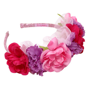 Pink Poppy Unicorn Princess Floral Headband