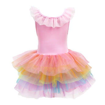 Unicorn Dreamer Multi-layered Rainbow Party Dress