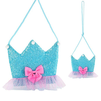 Forever Sparkle Crown Shoulderbag-Blue - Pink Poppy